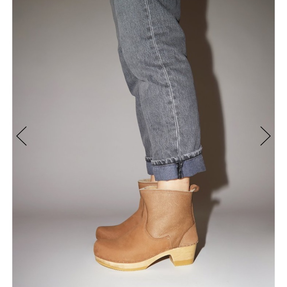 No.6 Store pull on shearling clog, honey aviator